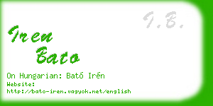 iren bato business card